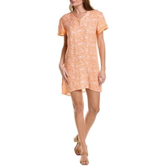 Hiho Dresses & Skirts - NWT HIHO Rachel Linen Dress in Papaya Wins